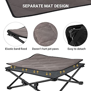 Foto 3 | Cama Elevada Para Perros Kingcamp, Cama Elevada Para Perros, Exterior, Pequeña - Venta Internacional.