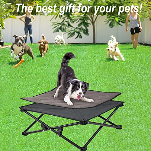 Foto 7 pulgar | Cama Elevada Para Perros Kingcamp, Cama Elevada Para Perros, Exterior, Pequeña - Venta Internacional.