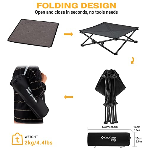 Foto 8 pulgar | Cama Elevada Para Perros Kingcamp, Cama Elevada Para Perros, Exterior, Pequeña - Venta Internacional.