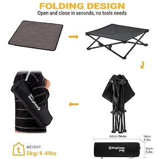 Foto 7 | Cama Elevada Para Perros Kingcamp, Cama Elevada Para Perros, Exterior, Pequeña - Venta Internacional.