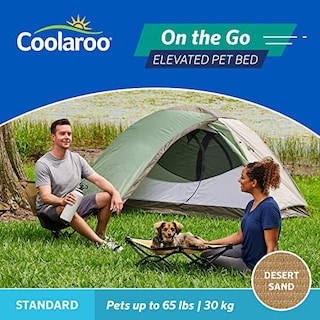 Foto 3 | Cama Elevada Para Mascotas Coolaroo On The Go Standard Desert Sand - Venta Internacional.