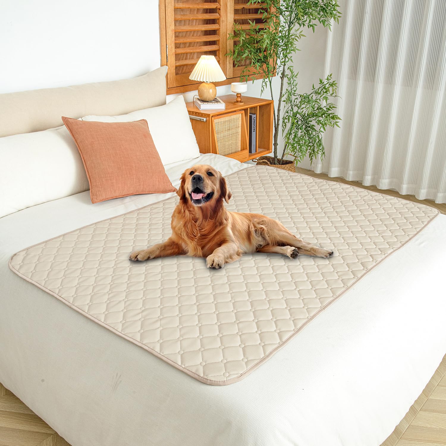 Foto 2 pulgar | Funda De Sofá Impermeable Para Perros Ameritex, Piel Sintética, Color Crema - Venta Internacional.