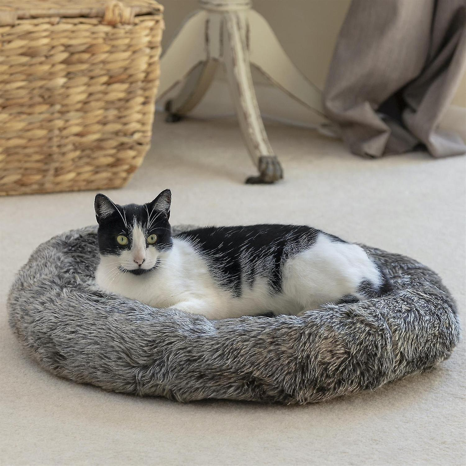 Foto 3 pulgar | Cama Para Perros Huoguo Luxury Cat Snoozer, Color Carbón - Venta Internacional.
