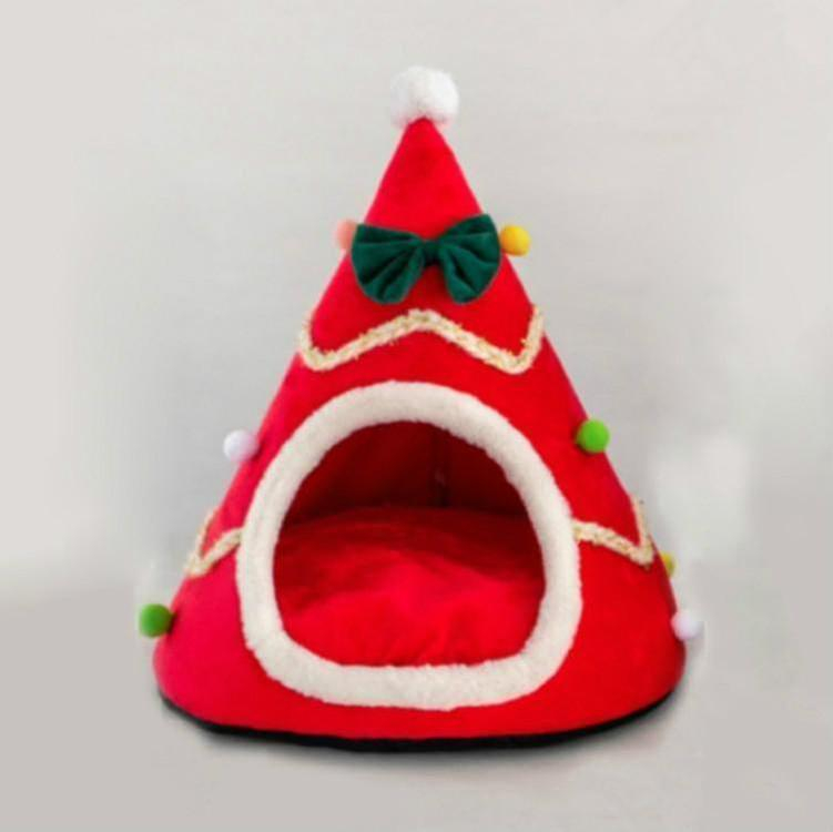 Foto 1 | Cama Para Mascotas Huoguo Con Forma De Gorro Navideño Con Forma De Jaula Para Pájaros - Venta Internacional.