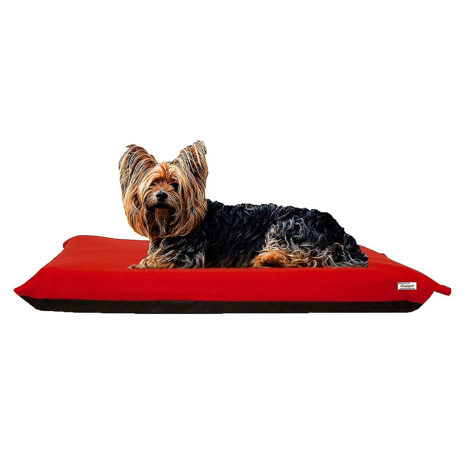 Foto 4 pulgar | Cama Para Perros Huoguo De Forro Polar Rojo Grande Con Funda Extraíble De Espuma De 10 Cm - Venta Internacional.