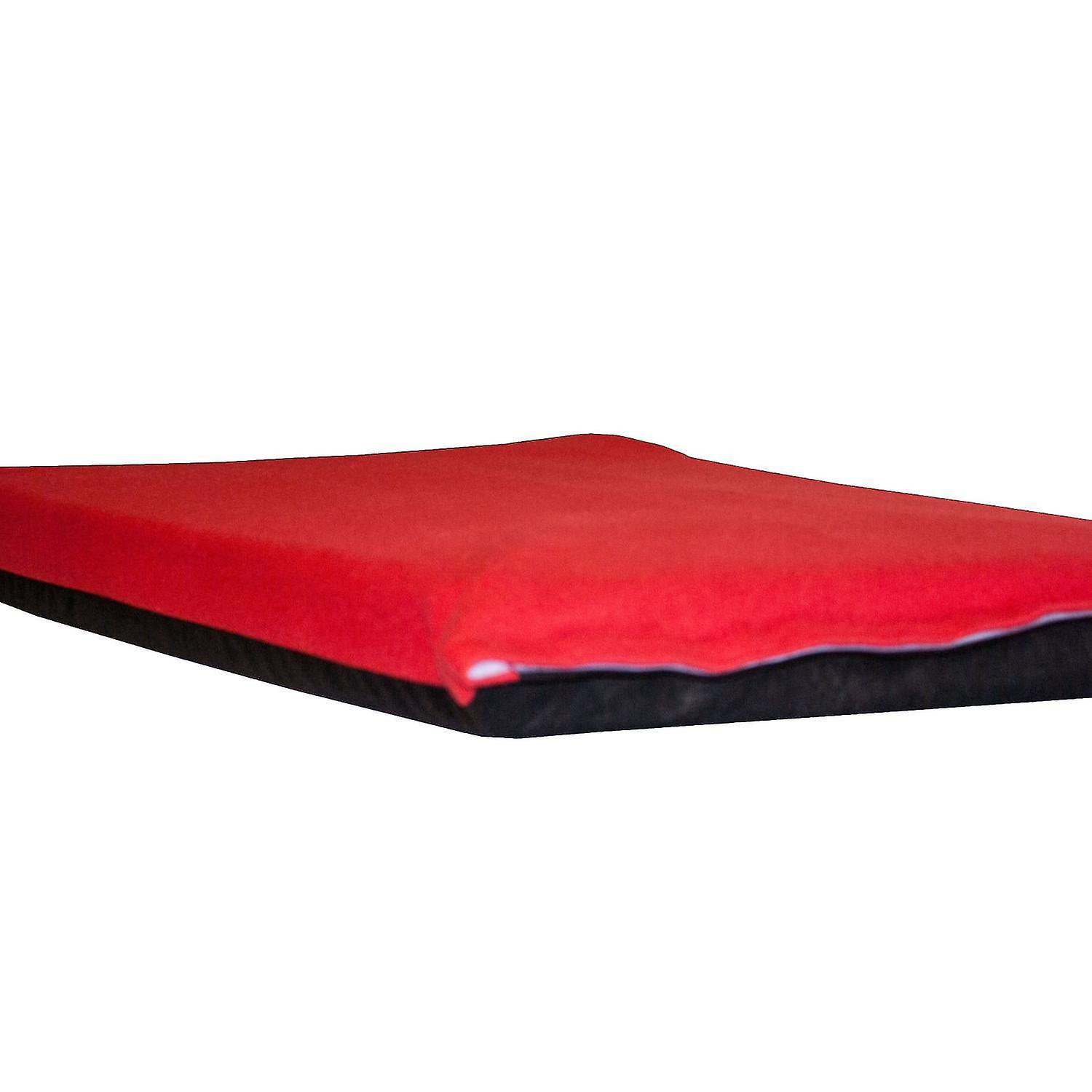Foto 5 pulgar | Cama Para Perros Huoguo De Forro Polar Rojo Grande Con Funda Extraíble De Espuma De 10 Cm - Venta Internacional.