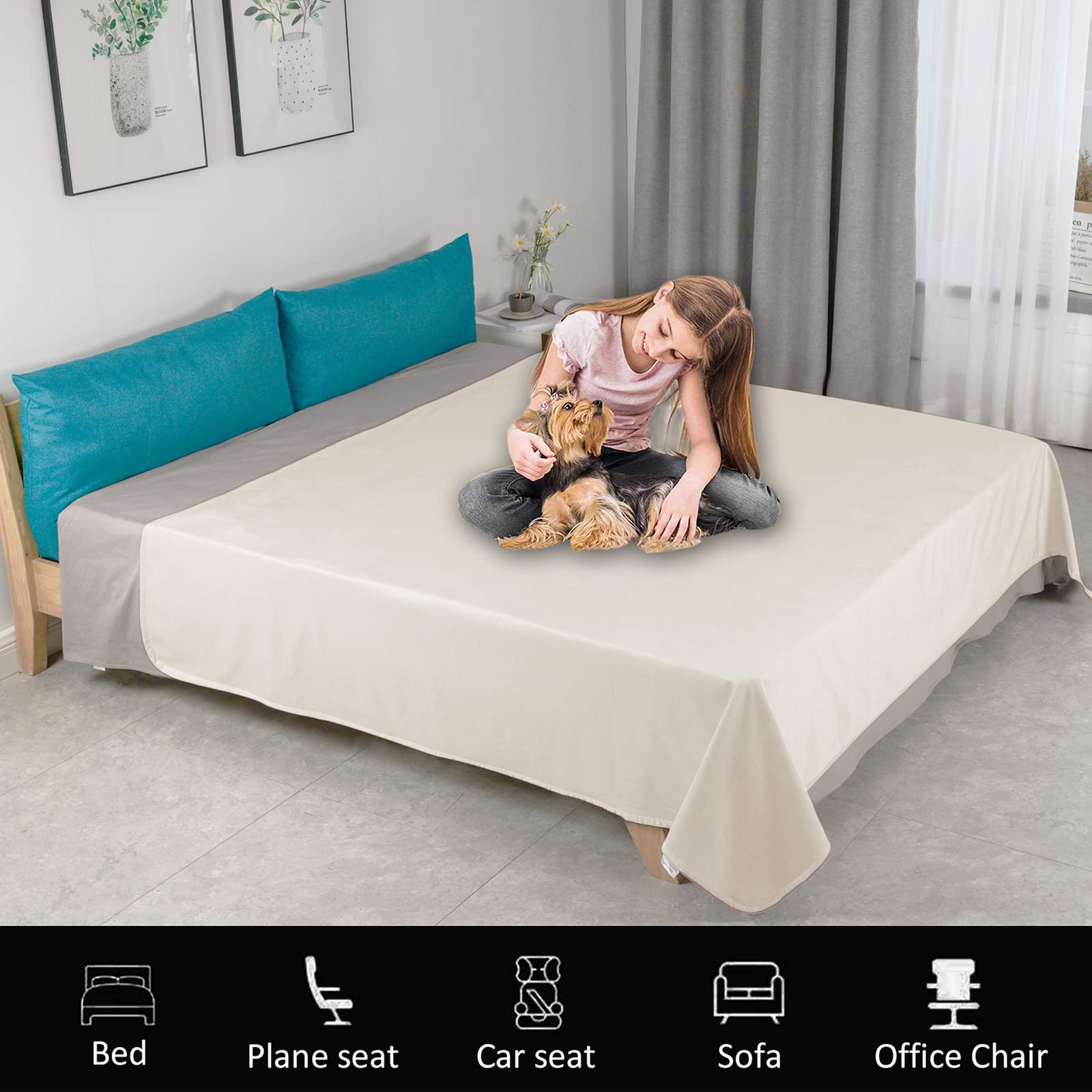 Foto 8 pulgar | Manta De Cama Para Mascotas Ameritex Reversible 100% Impermeable De Terciopelo - Venta Internacional.