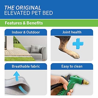 Foto 3 | Cama Para Mascotas Coolaroo The Original Cooling Elevated Grey Medium - Venta Internacional.