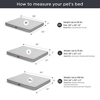 Foto 6 | Alfombrilla Ortopédica Bedsure Para Perros Medianos De Hasta 50 Libras - Venta Internacional.