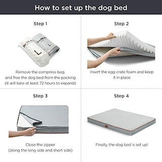 Foto 2 | Alfombrilla Para Mascotas Bedsure Para Perros Grandes De Hasta 34 Kg Con Funda Extraíble - Venta Internacional.
