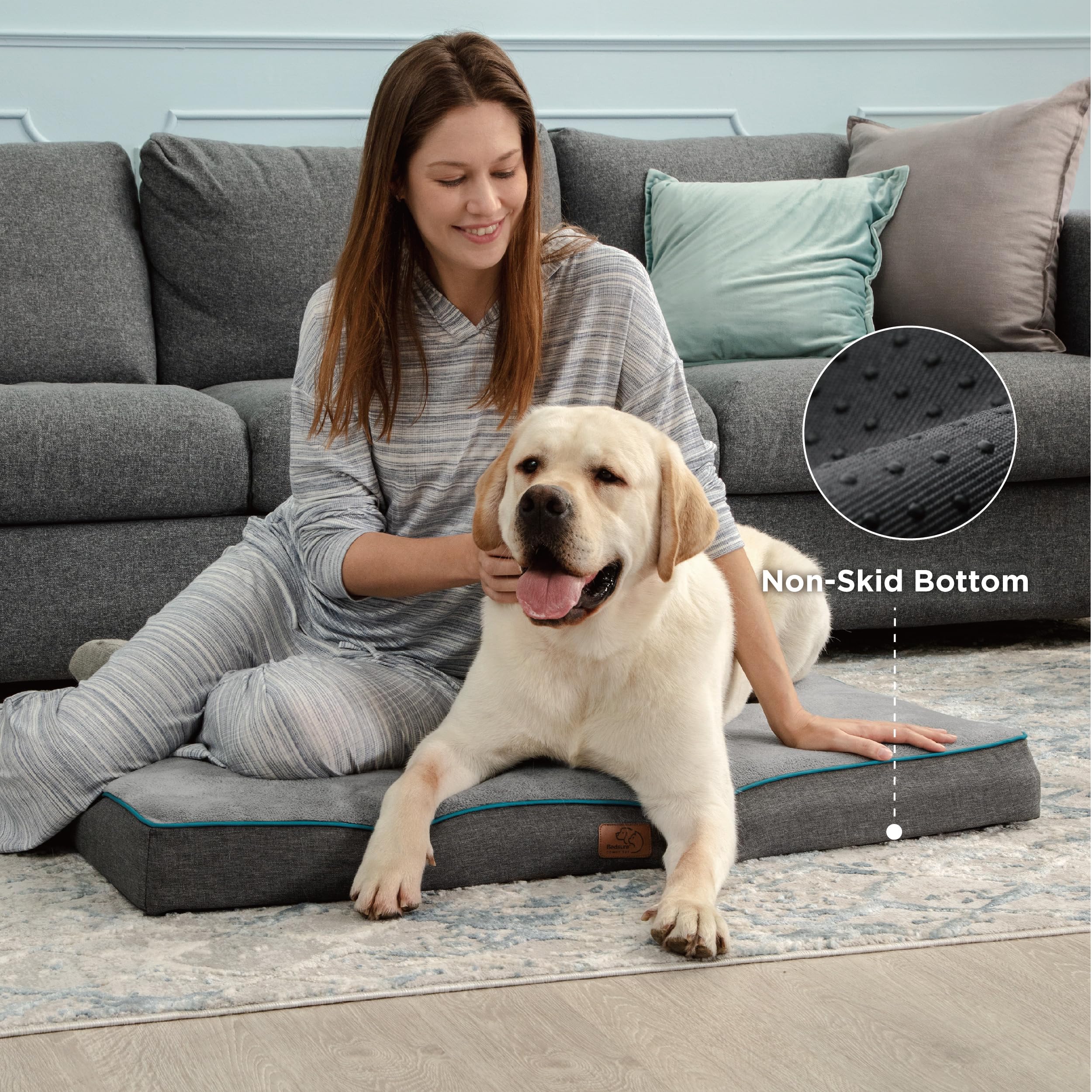 Foto 4 pulgar | Cama Para Perros, Soporte Ortopédico De Espuma Viscoelástica, Impermeable - Venta Internacional.