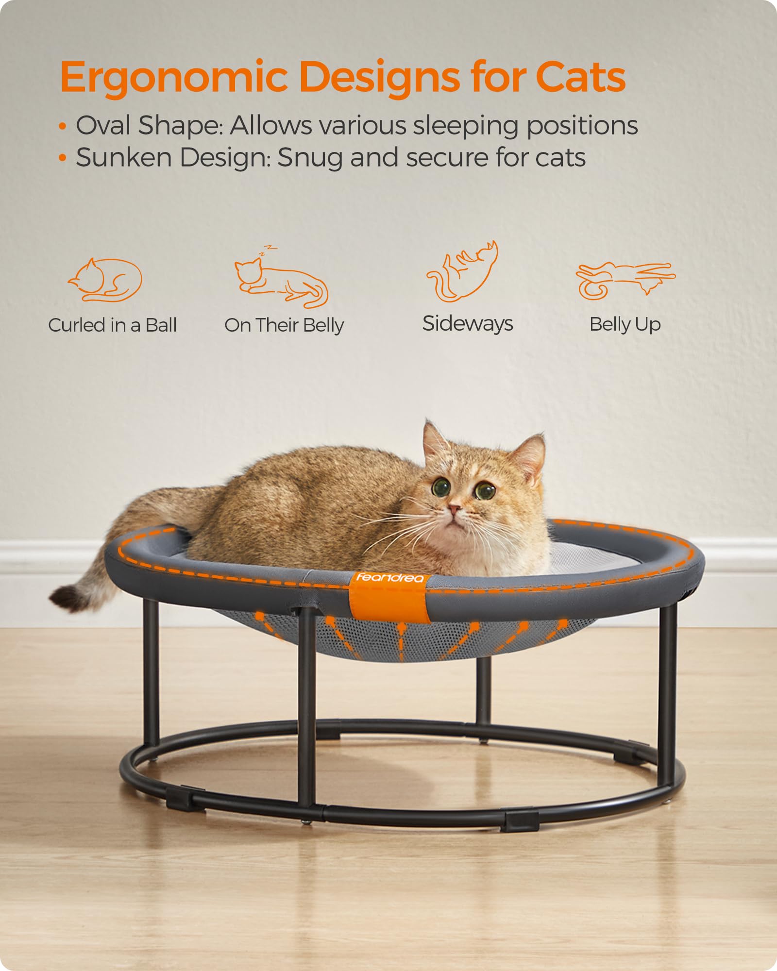 Foto 4 pulgar | Cama Para Gatos Feandrea, Hamaca Transpirable Para Mascotas De Hasta 9 Kg - Venta Internacional.