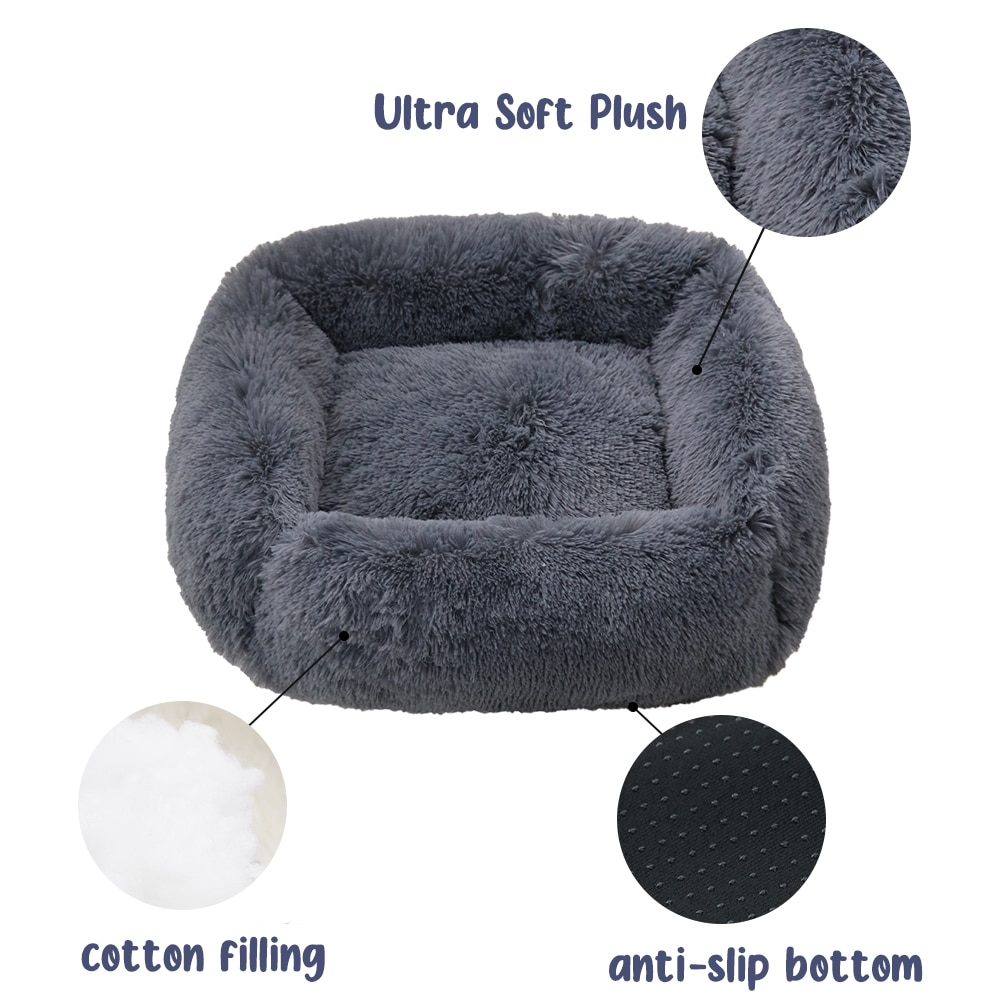 Foto 2 pulgar | Colchoneta Para Perros, Cama Para Gatos, Cuadrada, De Felpa, Para Invierno - Venta Internacional.