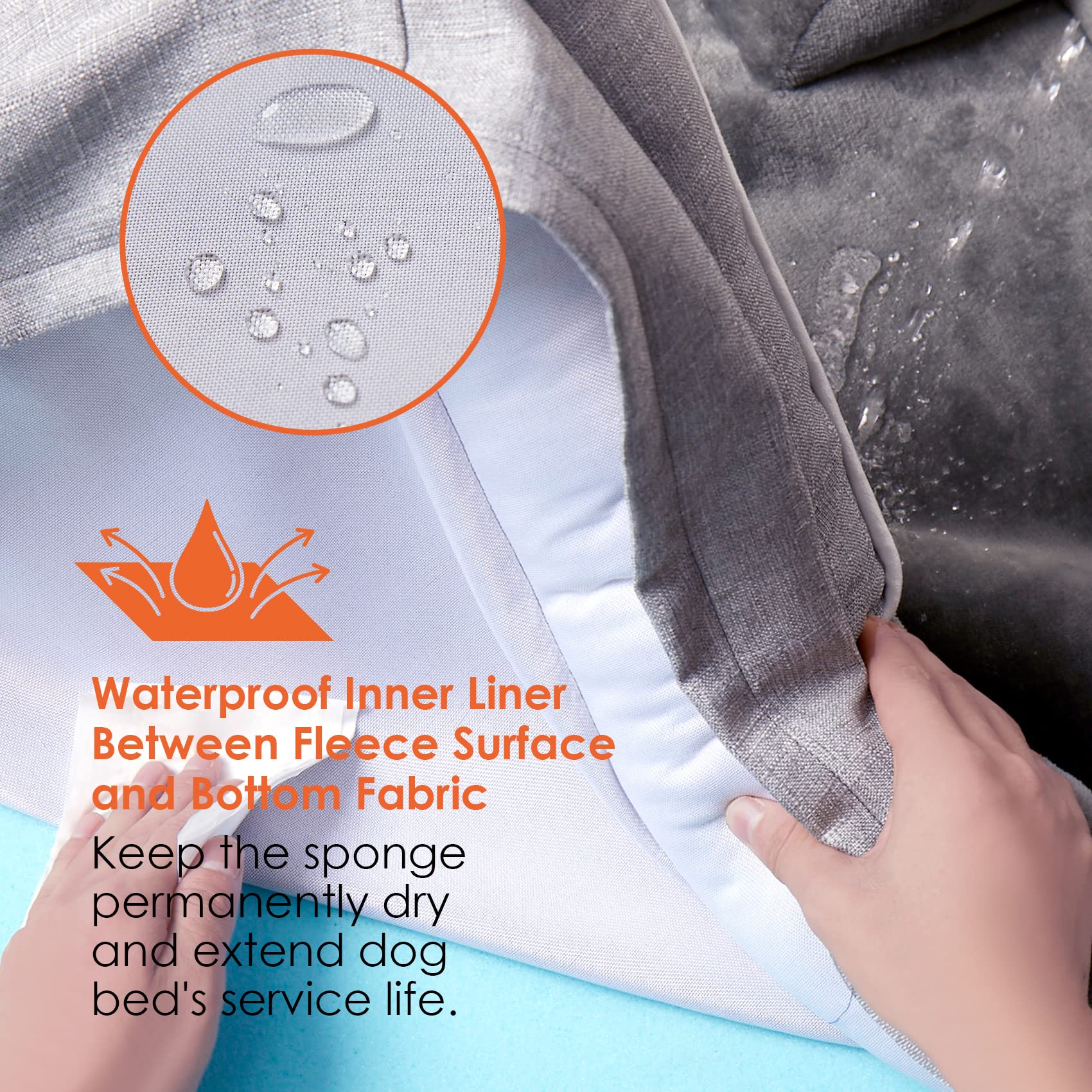 Foto 4 pulgar | Cama Ortopédica Para Perros Eheyciga Impermeable Para Perros Grandes - Venta Internacional.