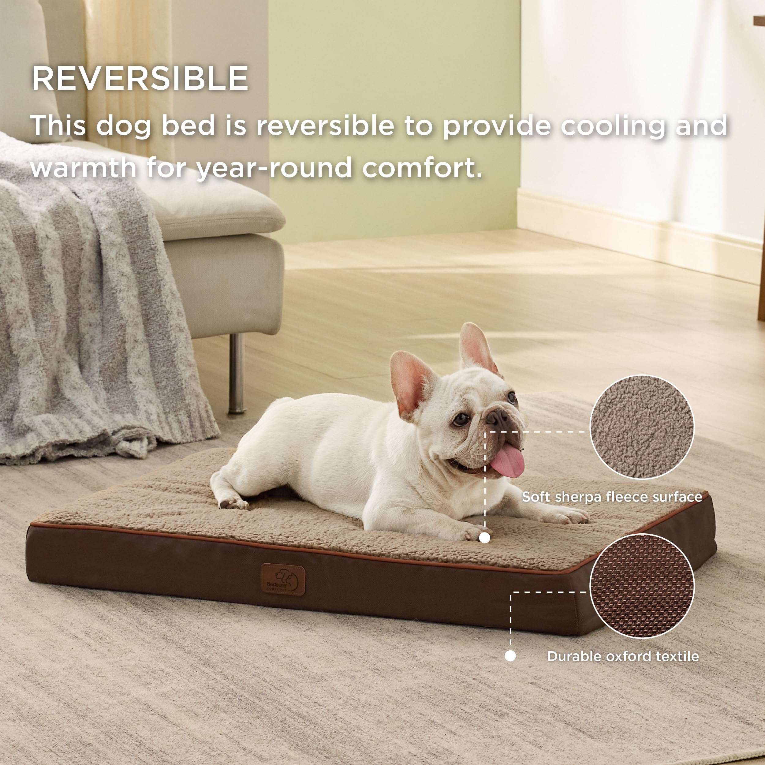 Foto 3 pulgar | Cama Ortopédica Mediana Para Perros De Tamaño Mediano, Impermeable, Para Perros De Tamaño Mediano - Venta Internacion