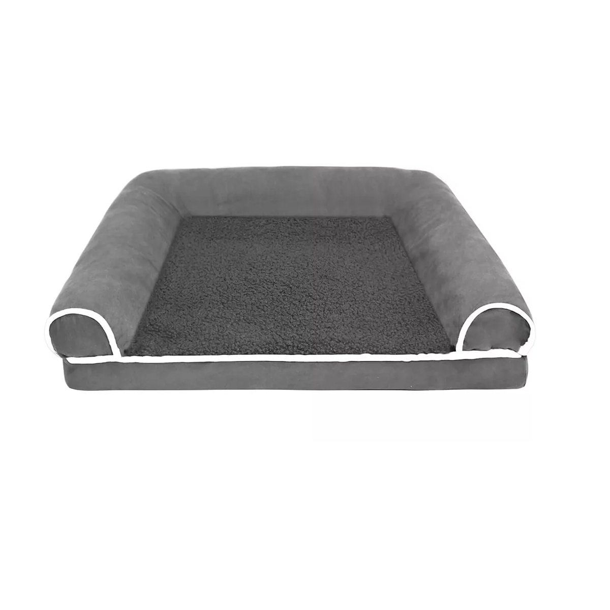 Cama Doble Vista Para Perro Mediano-grande Eo Safe Imports Esi-16270 Gris
