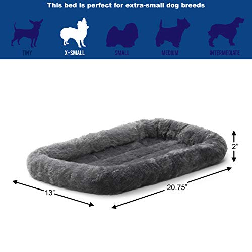 Foto 3 pulgar | Cama Para Mascotas Midwest Homes For Pets, Gris, 22 Pulgadas Con Cojín - Venta Internacional.