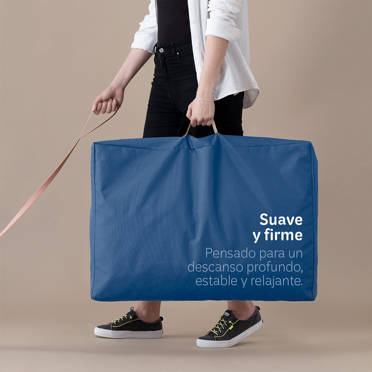 Foto 2 | Cama Para Mascotas Esquimal Azul Mediana Antiestrés