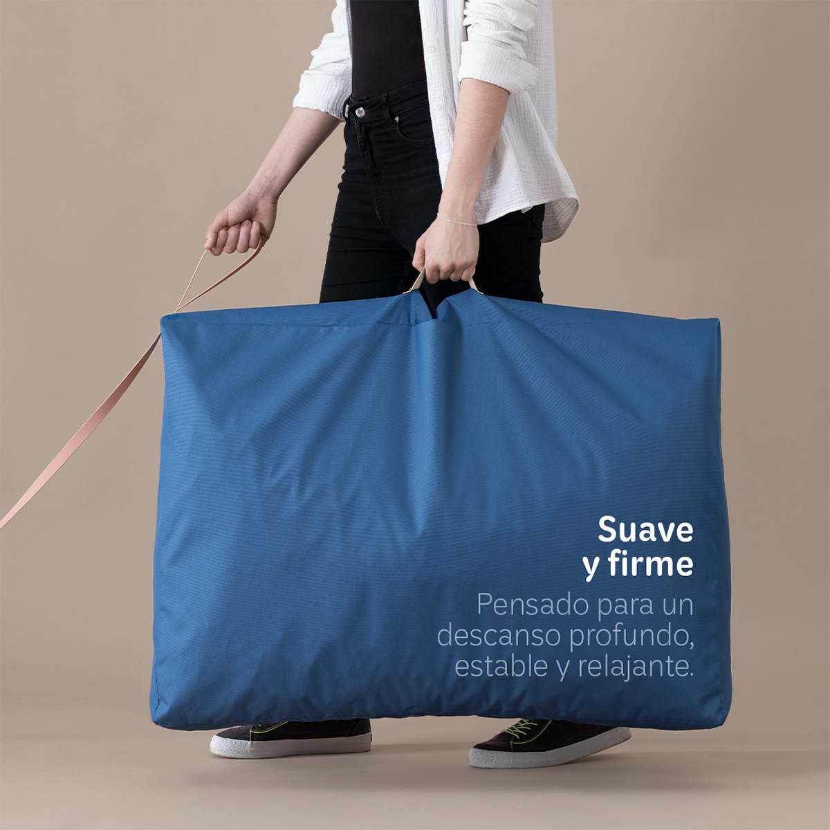 Foto 2 | Cama Para Mascotas Esquimal Azul Grande Antiestrés