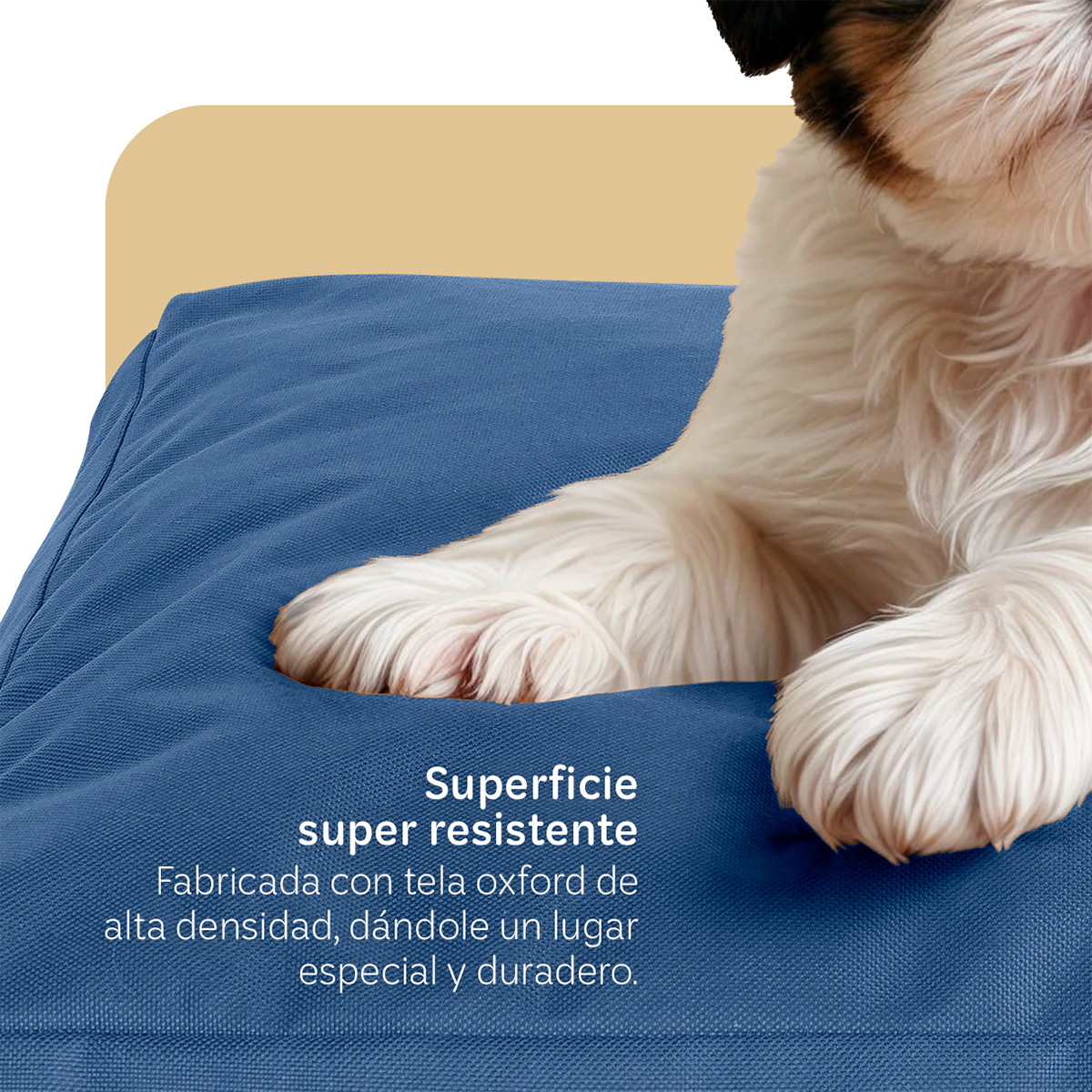 Foto 6 pulgar | Cama Para Mascotas Esquimal Azul Grande Antiestrés
