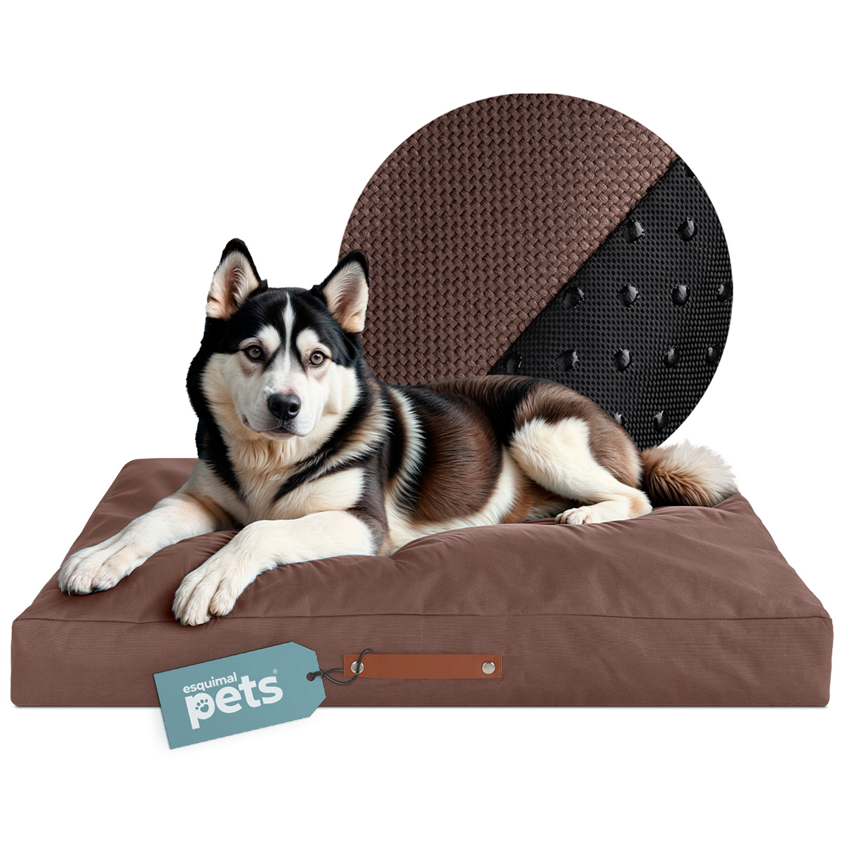 Foto 2 pulgar | Cama Para Mascotas Esquimal Café Grande Antiestrés