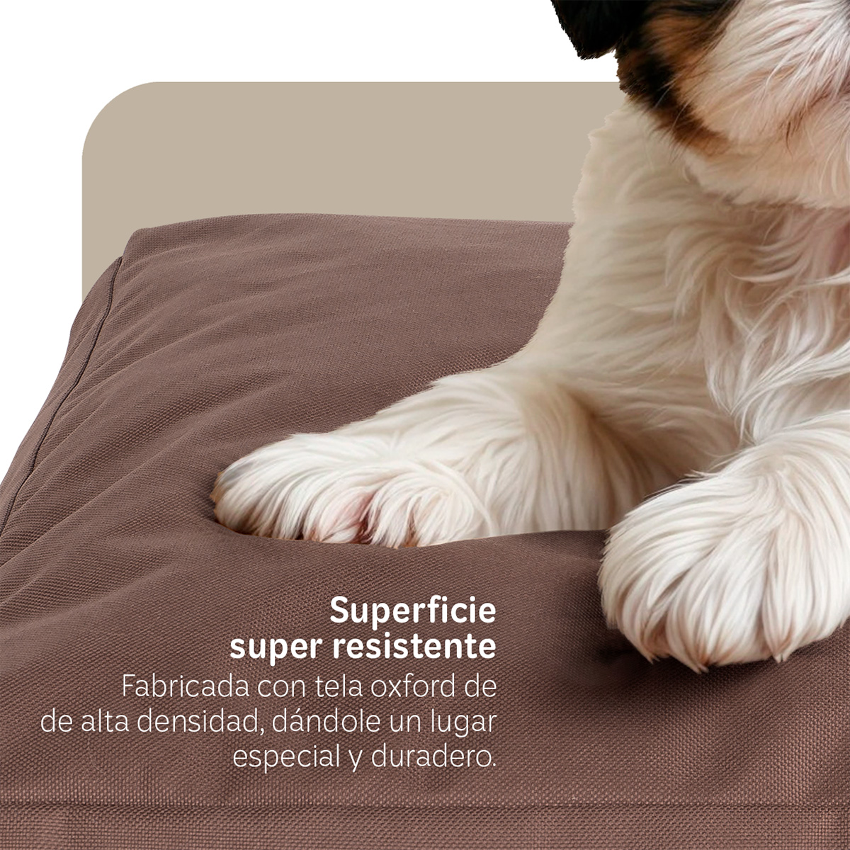Foto 6 pulgar | Cama Para Mascotas Esquimal Café Grande Antiestrés