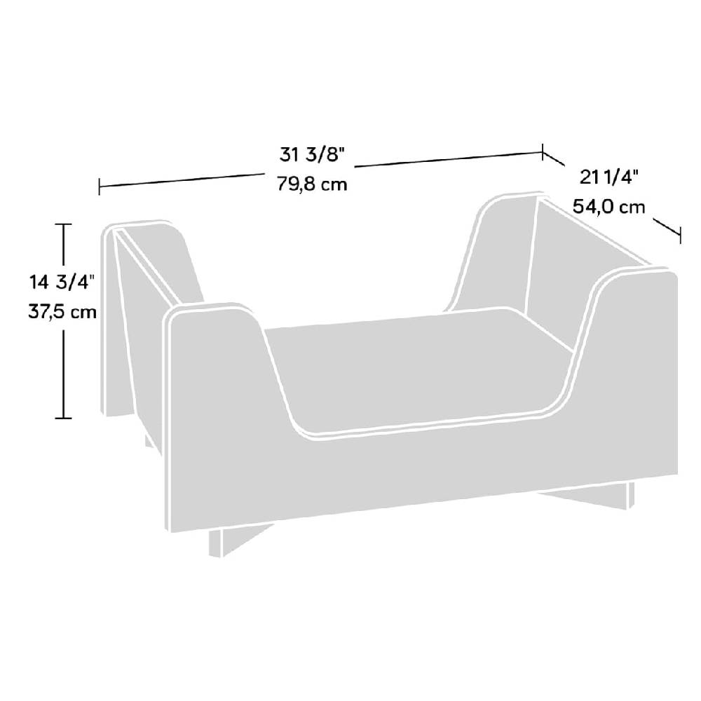 Foto 6 pulgar | Cama Rectangular Sauder Para Perro 429412 Aglomerado Gris