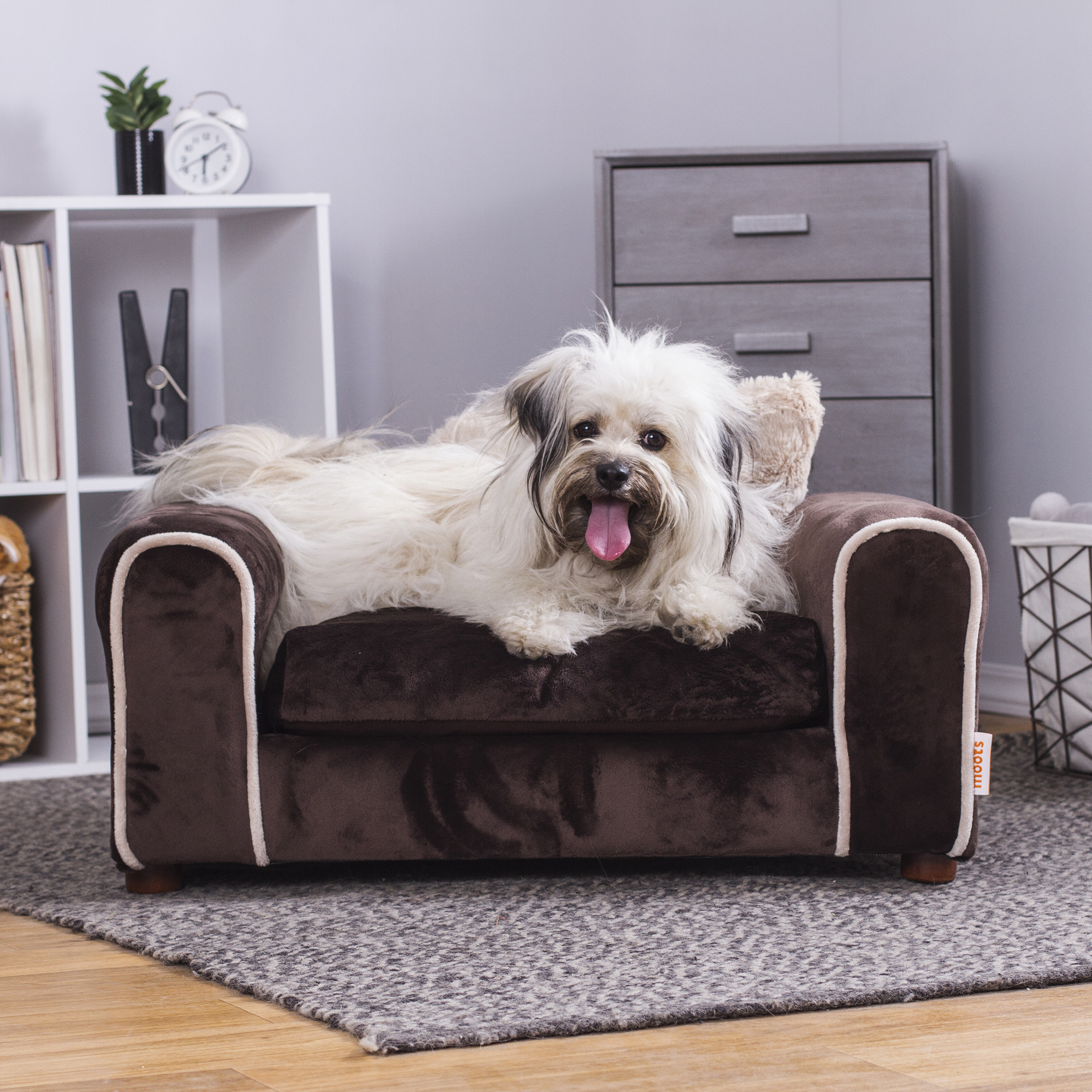 Foto 2 pulgar | Cama Para Mascotas, Tapizada En Minky, Incluye Cojin Con Funda Extraible, Patas Desmontables