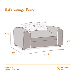 Foto 6 | Cama Para Mascotas, Tapizada En Minky, Incluye Cojin Con Funda Extraible, Patas Desmontables