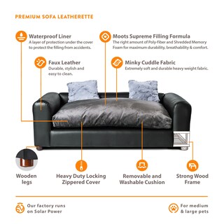 Foto 3 | Cama Para Mascotas Modelo Let109l2 Con Funda Extraible, Resistente Al Agua, Patas Desmontables