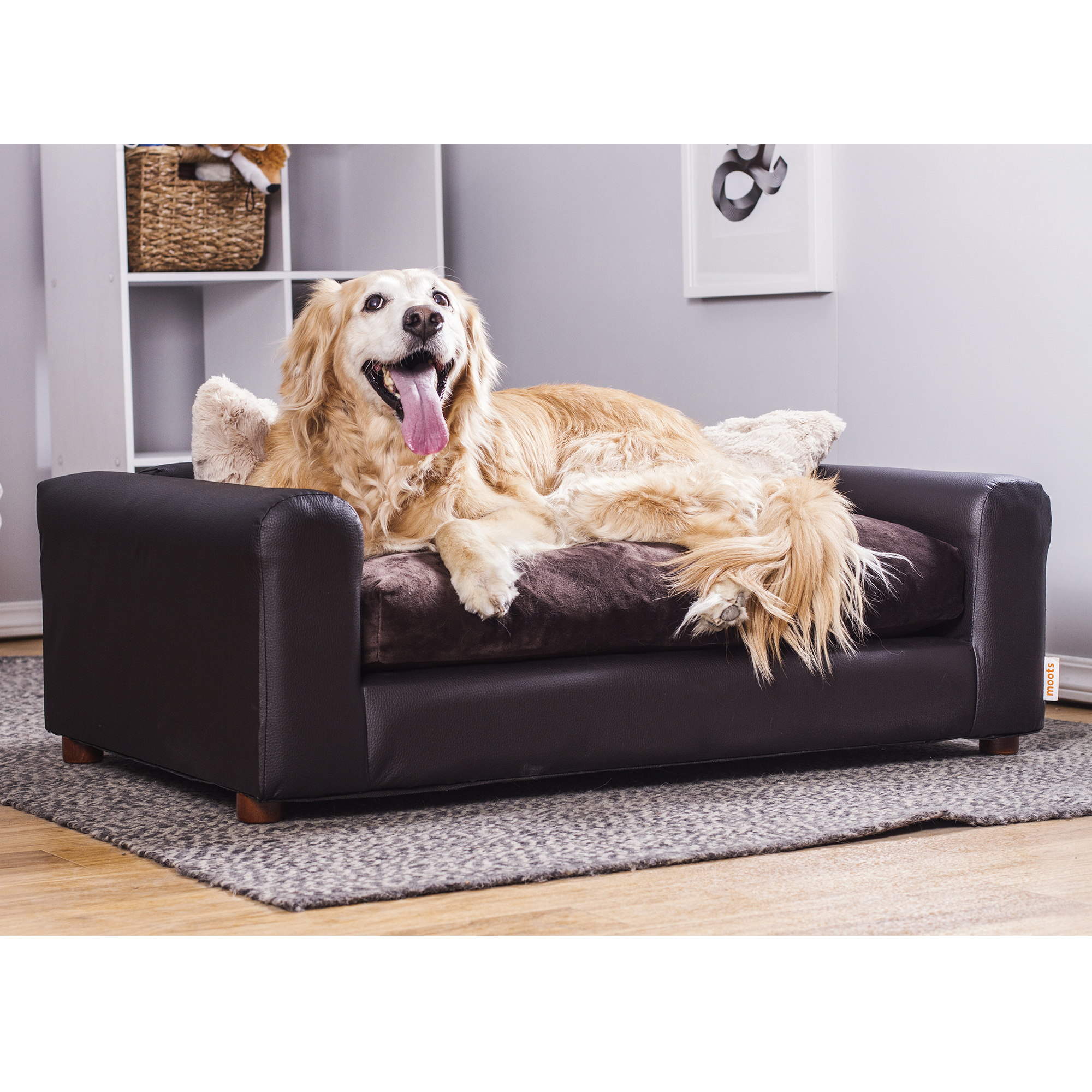 Foto 2 pulgar | Cama Para Mascotas 1 Cojin Con Funda Extraible 2 Almohadas Patas De Madera Desmontables