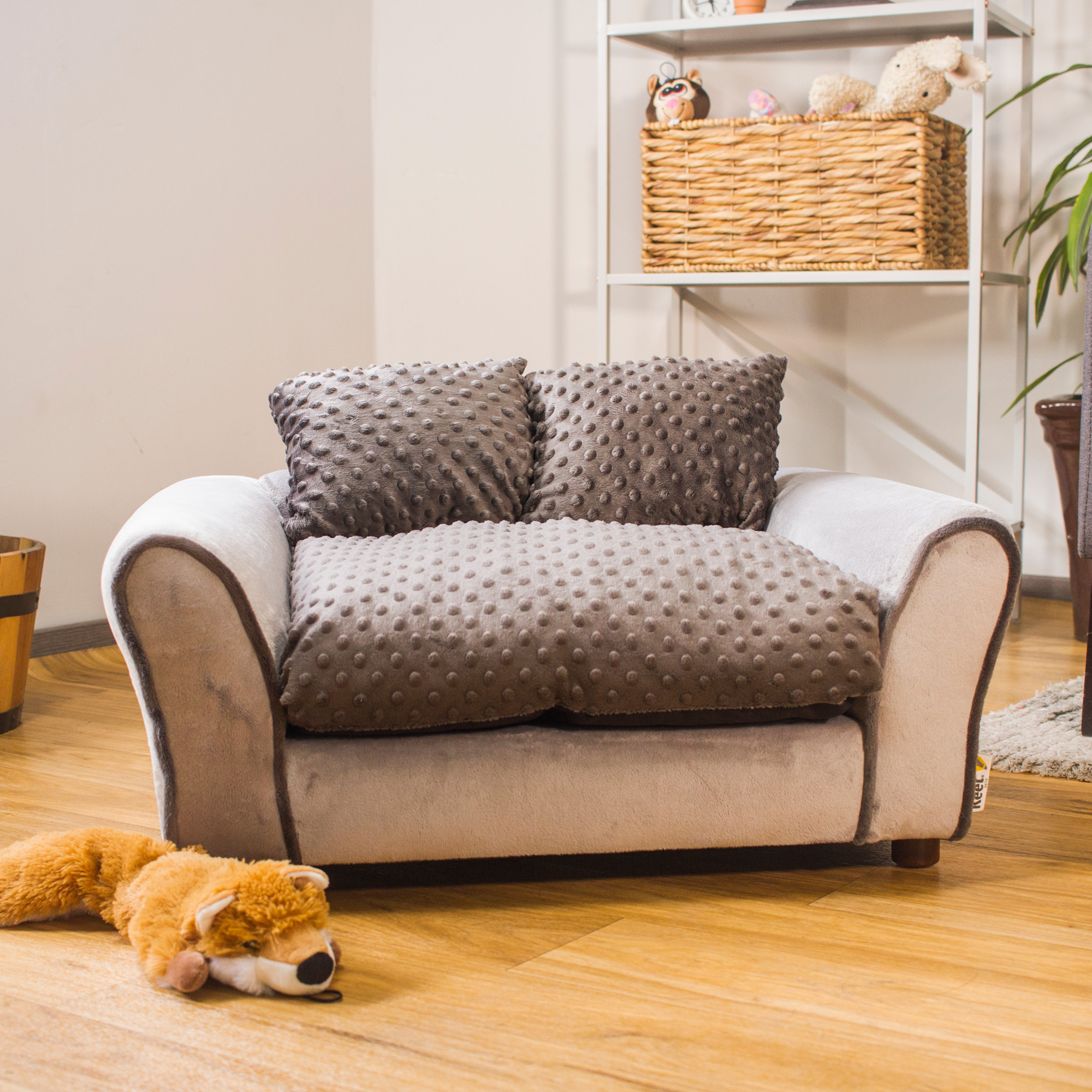 Foto 3 | Cama para Mascotas con Cojín de Funda Extraíble y con Patas de Madera Desmontables