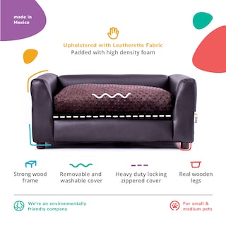 Foto 4 | Cama Para Mascotas Incluye 1 Cojin Con Funda Extraible, Patas De Madera Extraibles