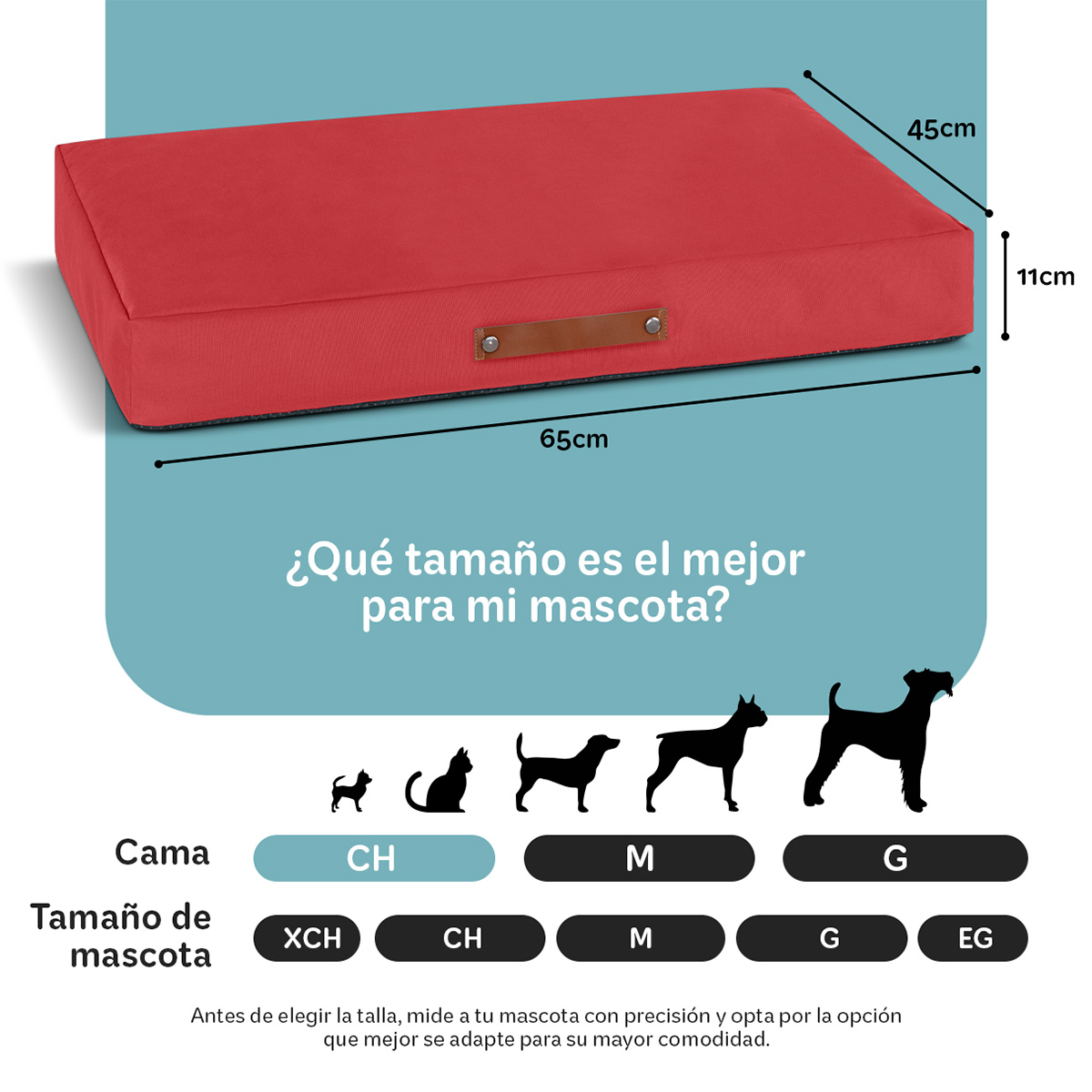 Foto 5 pulgar | Cama Para Mascotas Esquimal Roja Chica Antiestrés