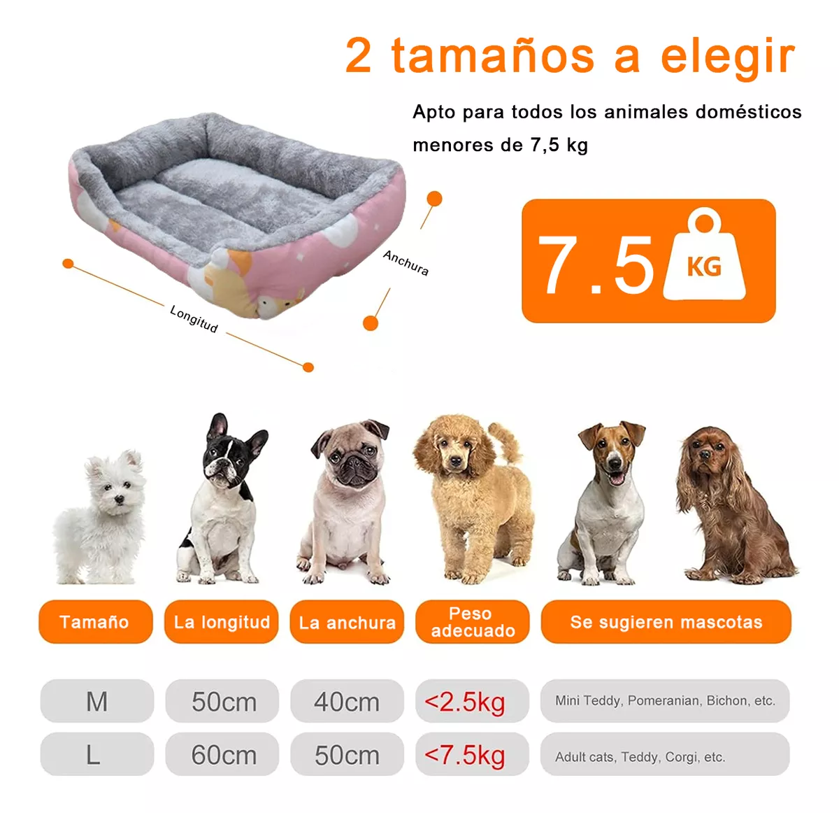 Foto 3 pulgar | Cama para Mascotas Eo Safe Imports Impermeable