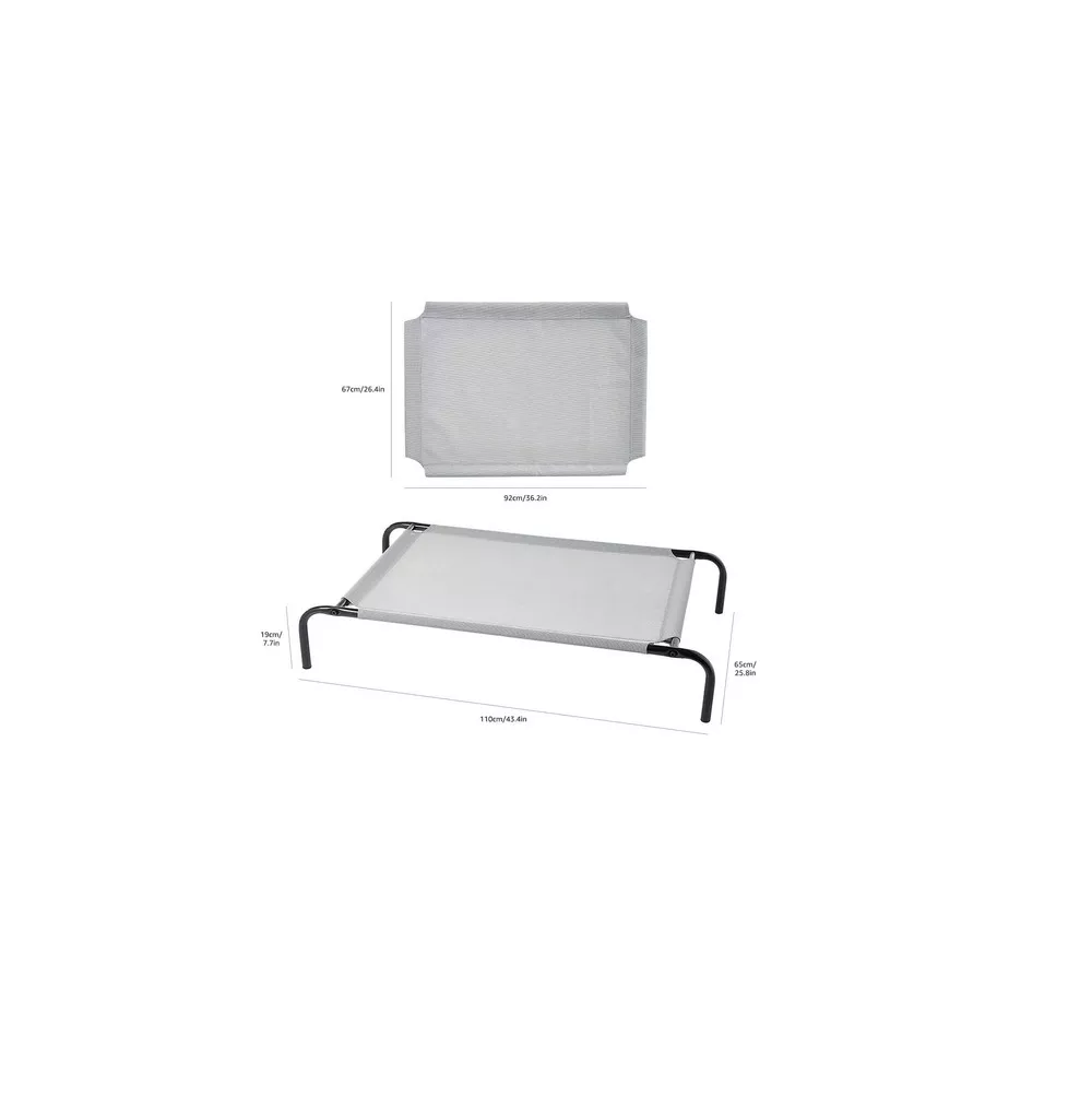 Foto 3 pulgar | Cama Elevada Para Perro Mediano Resistente Portátil Eo Safe Imports Esi-18545 Gris