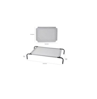 Foto 2 | Cama Elevada Para Perro Mediano Resistente Portátil Eo Safe Imports Esi-18545 Gris