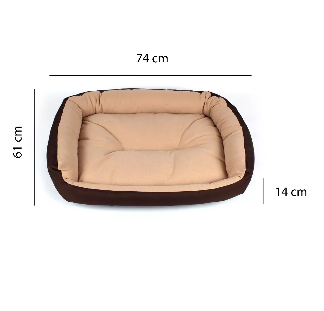 Foto 3 pulgar | Cama Para Perro O Mascota Mediana Color Café Y Beige Colchoneta