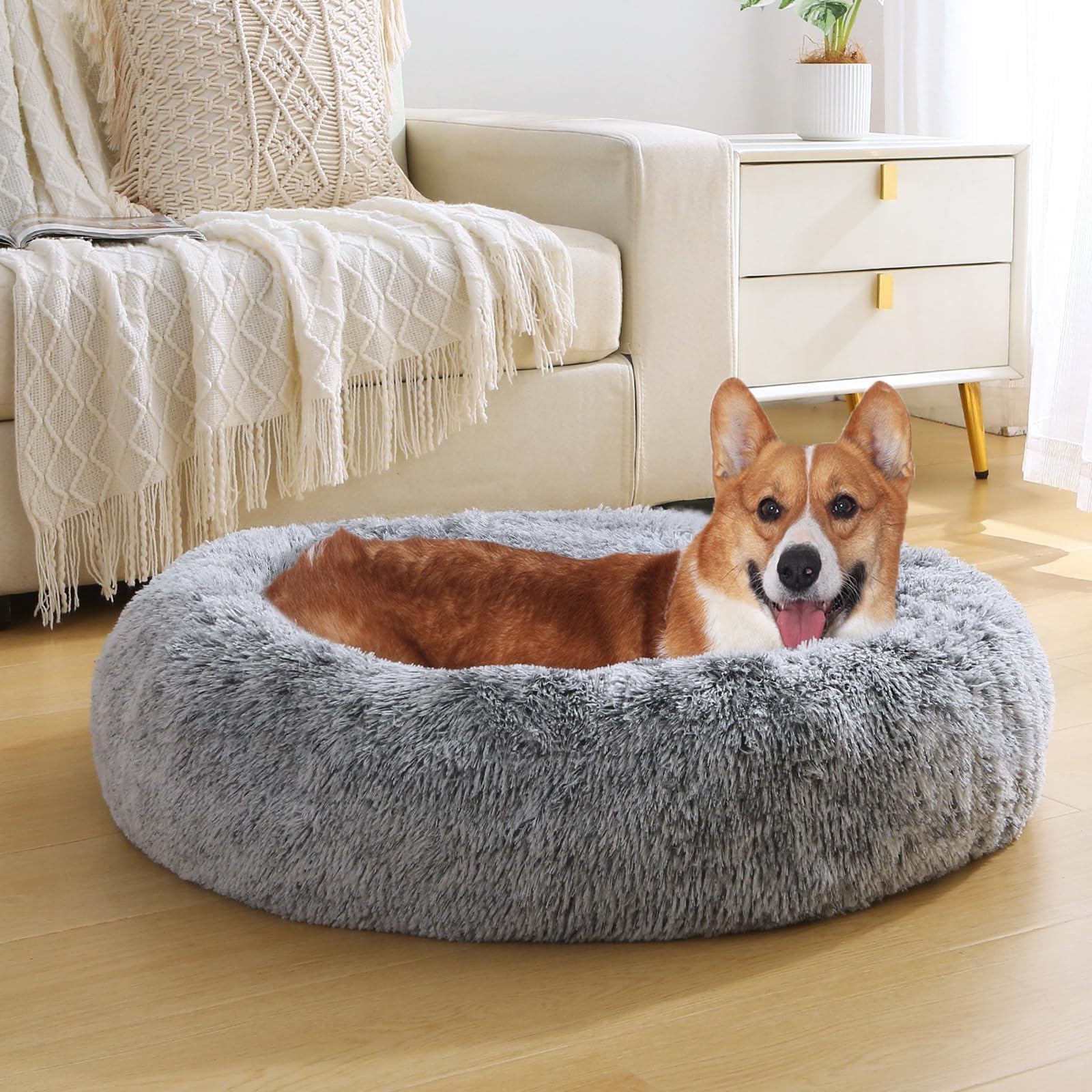 Foto 7 | Cama Para Mascotas Jollyvogue, Relajante Y Ansiolítica, Rosquilla Para Mascotas Pequeñas - Venta Internacional.