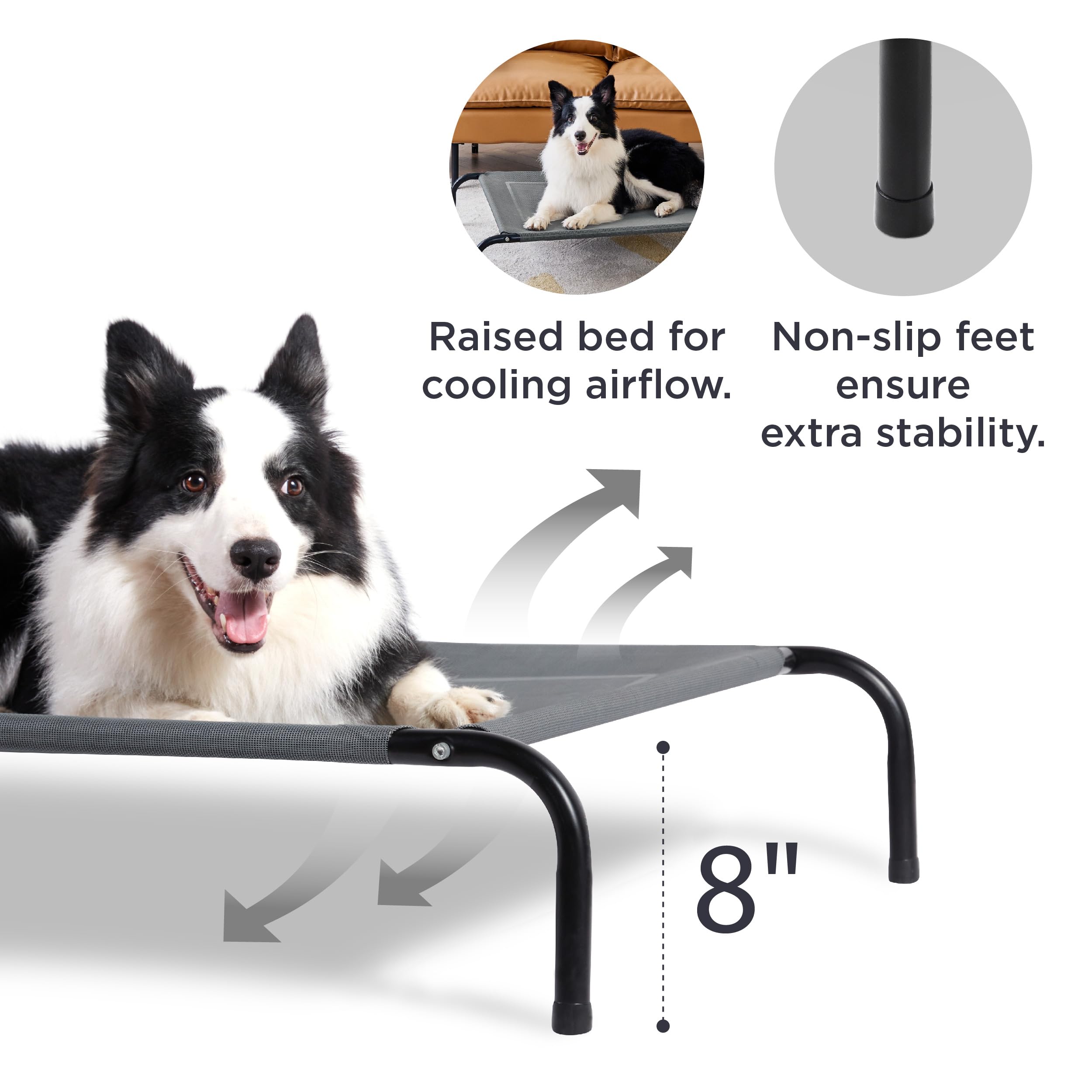 Foto 3 pulgar | Cama Para Perros Bedsure Xl Con Refrigeración Elevada Teslin Mesh - Venta Internacional.
