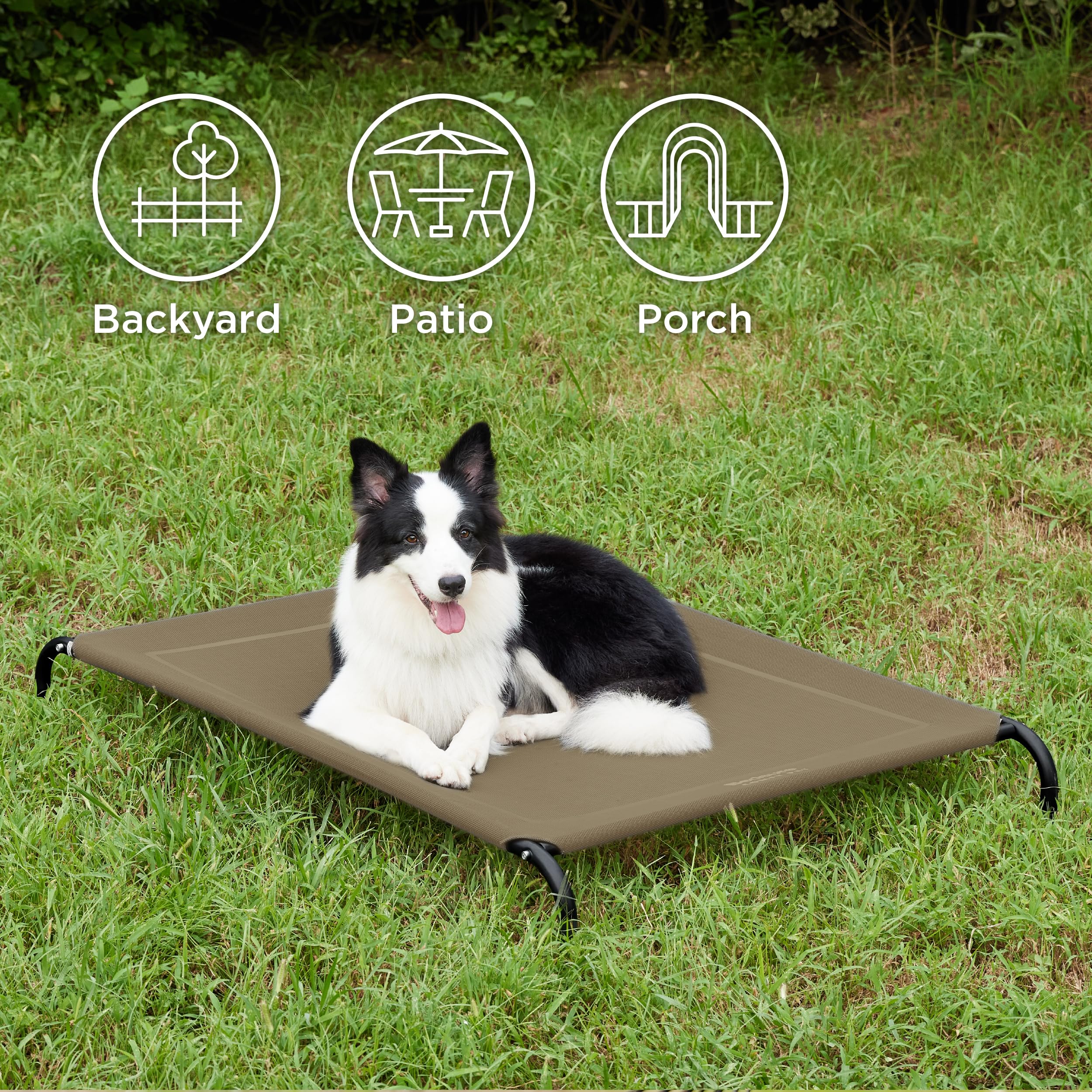Foto 4 pulgar | Cama Para Perros, Grande, Elevada, Con Refrigeración Exterior, Marrón - Venta Internacional.