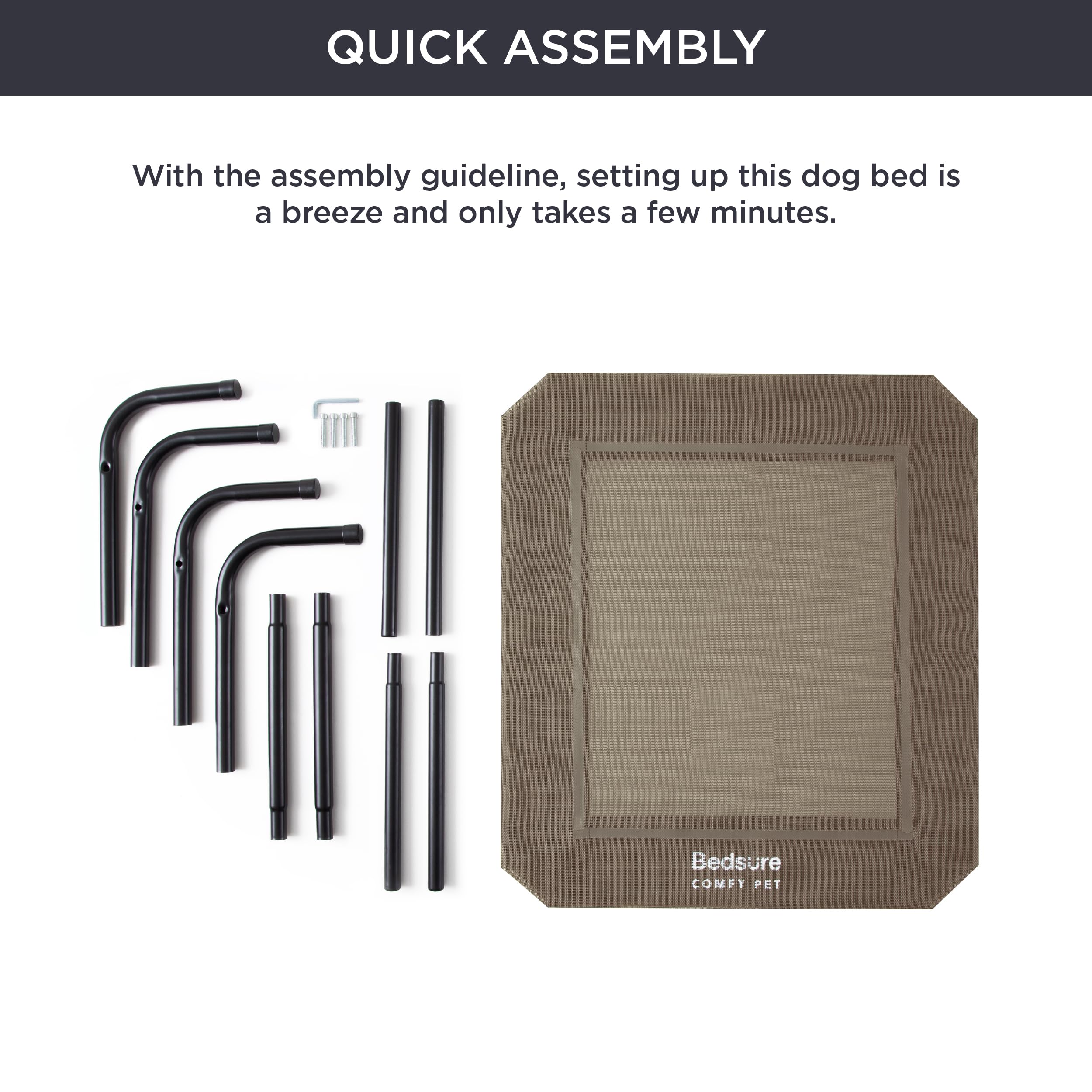 Foto 7 pulgar | Cama Para Perros, Grande, Elevada, Con Refrigeración Exterior, Marrón - Venta Internacional.