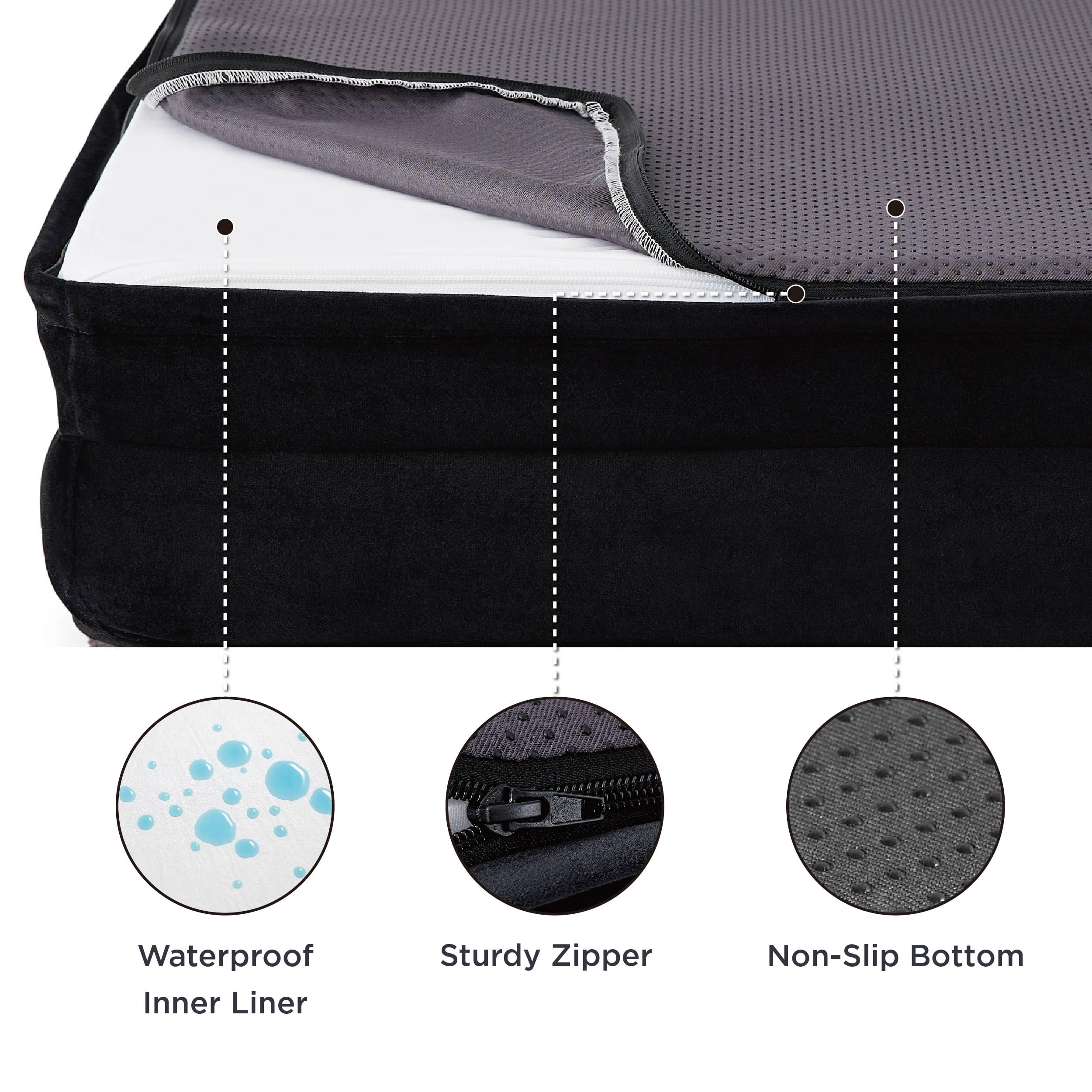 Foto 2 | Cama Ortopédica Para Perros De Tamaño Mediano, Color Negro - Venta Internacional.