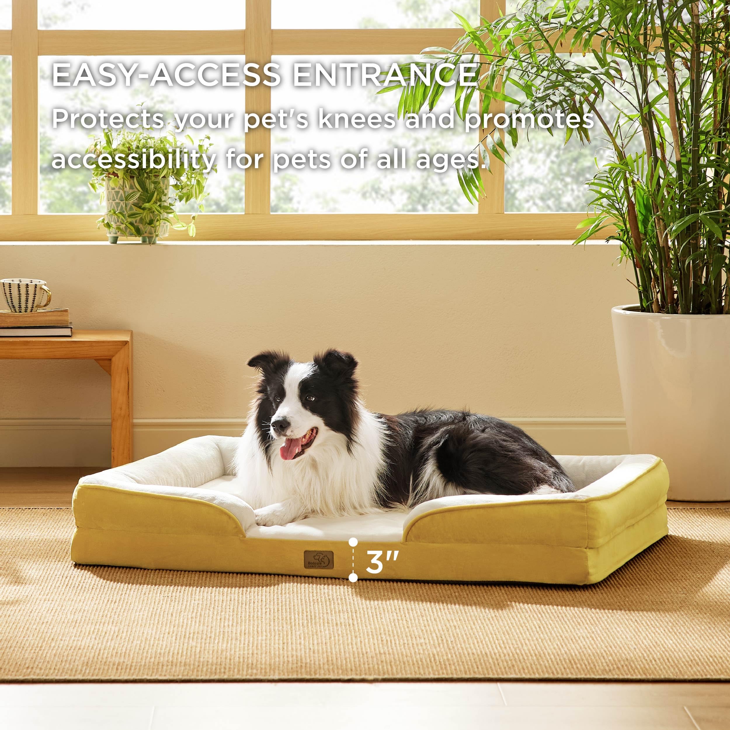 Foto 6 pulgar | Cama Ortopédica Para Perros Grandes Con Funda Extraíble - Venta Internacional.
