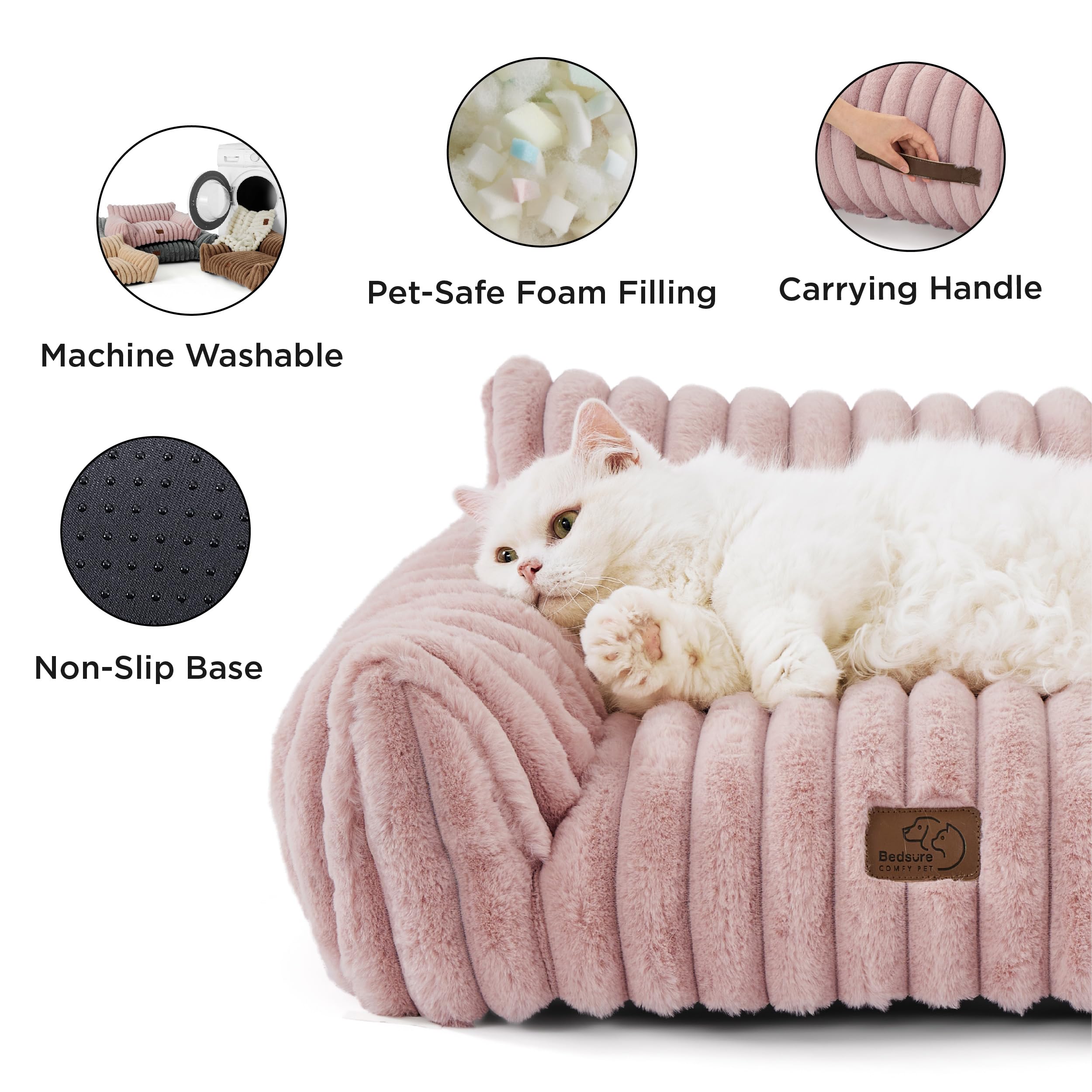 Foto 6 pulgar | Sofá Para Mascotas Bedsure, Bonito Sofá Con Forma De Gato Para Mascotas, Perros Pequeños Y Medianos - Venta Interna