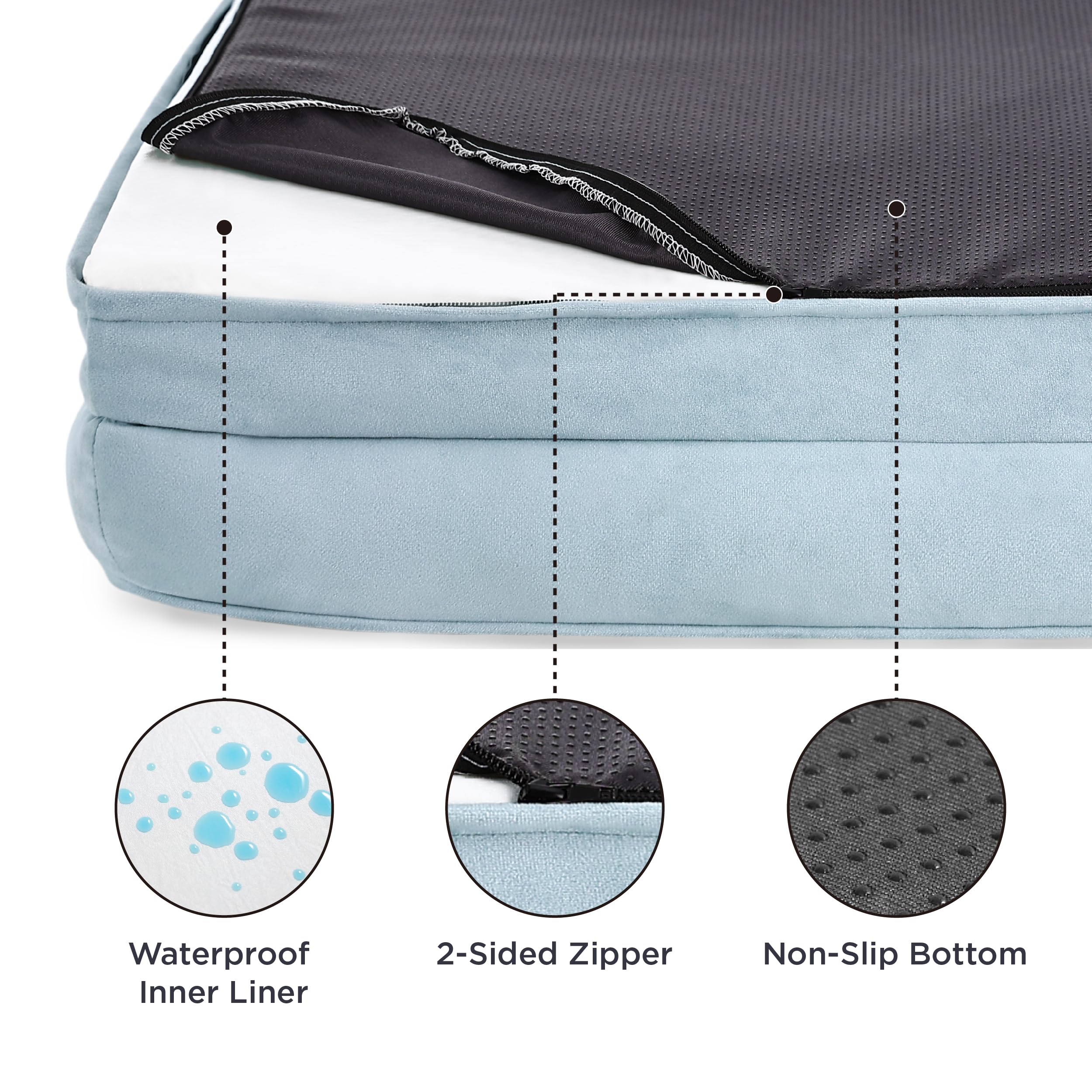 Foto 4 pulgar | Cama Ortopédica Para Perros Grandes Con Funda Lavable - Venta Internacional.