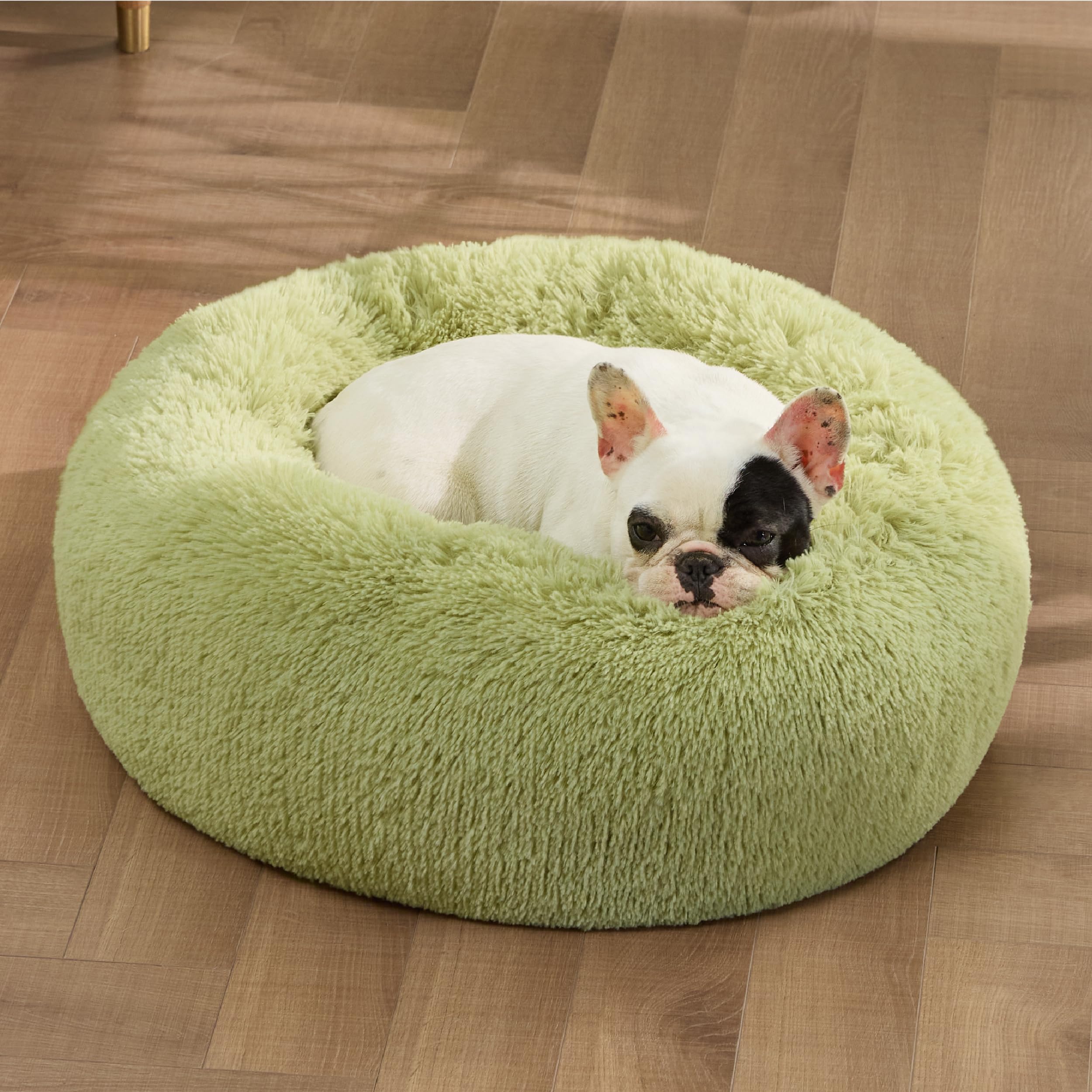 Foto 5 pulgar | Cama Para Perros Bedsure Calming Donut, Lavable Para Perros Pequeños, Color Verde - Venta Internacional.