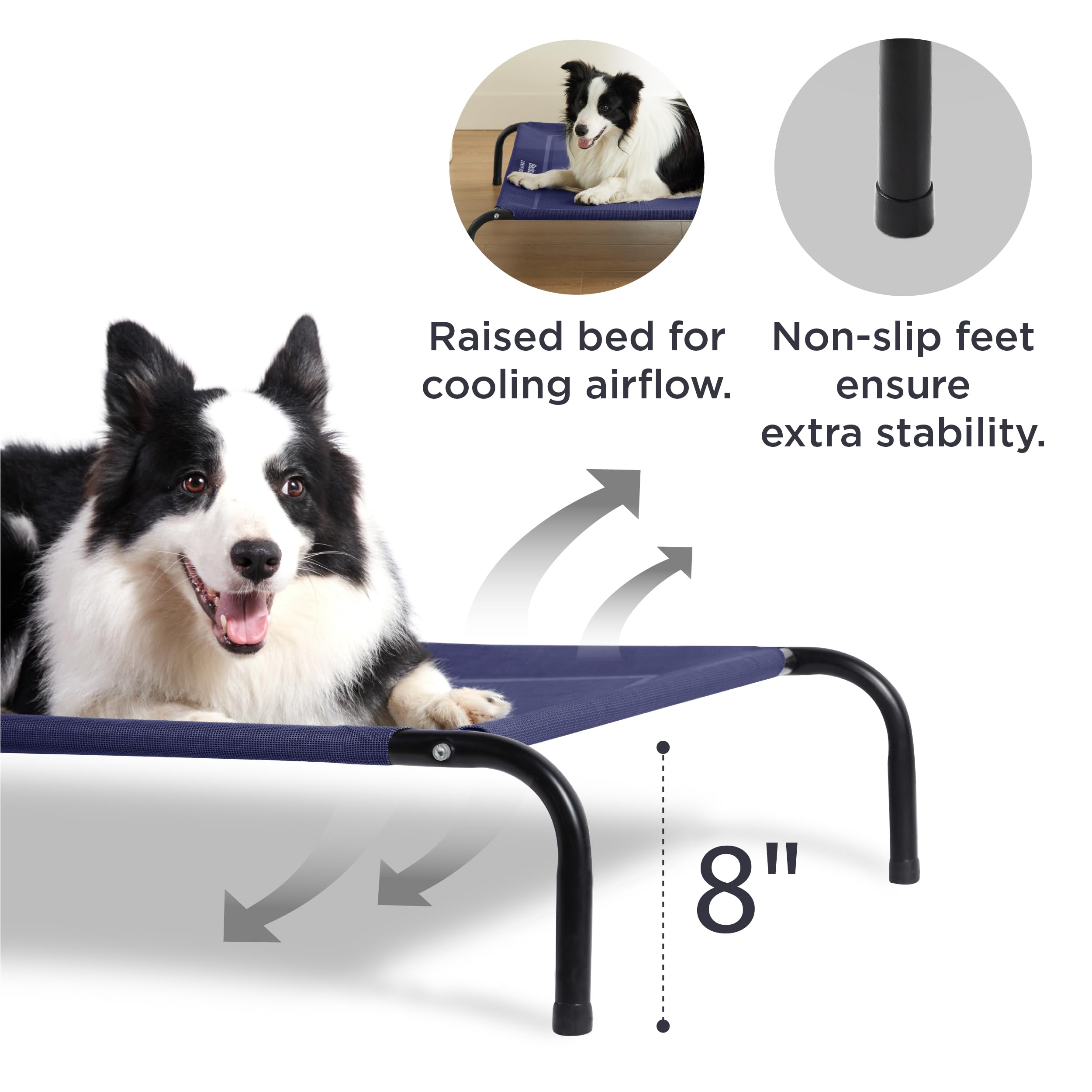 Foto 3 pulgar | Cunas De Refrigeración Elevadas Para Perros Grandes, Bedsure, Para Perros Grandes - Venta Internacional.