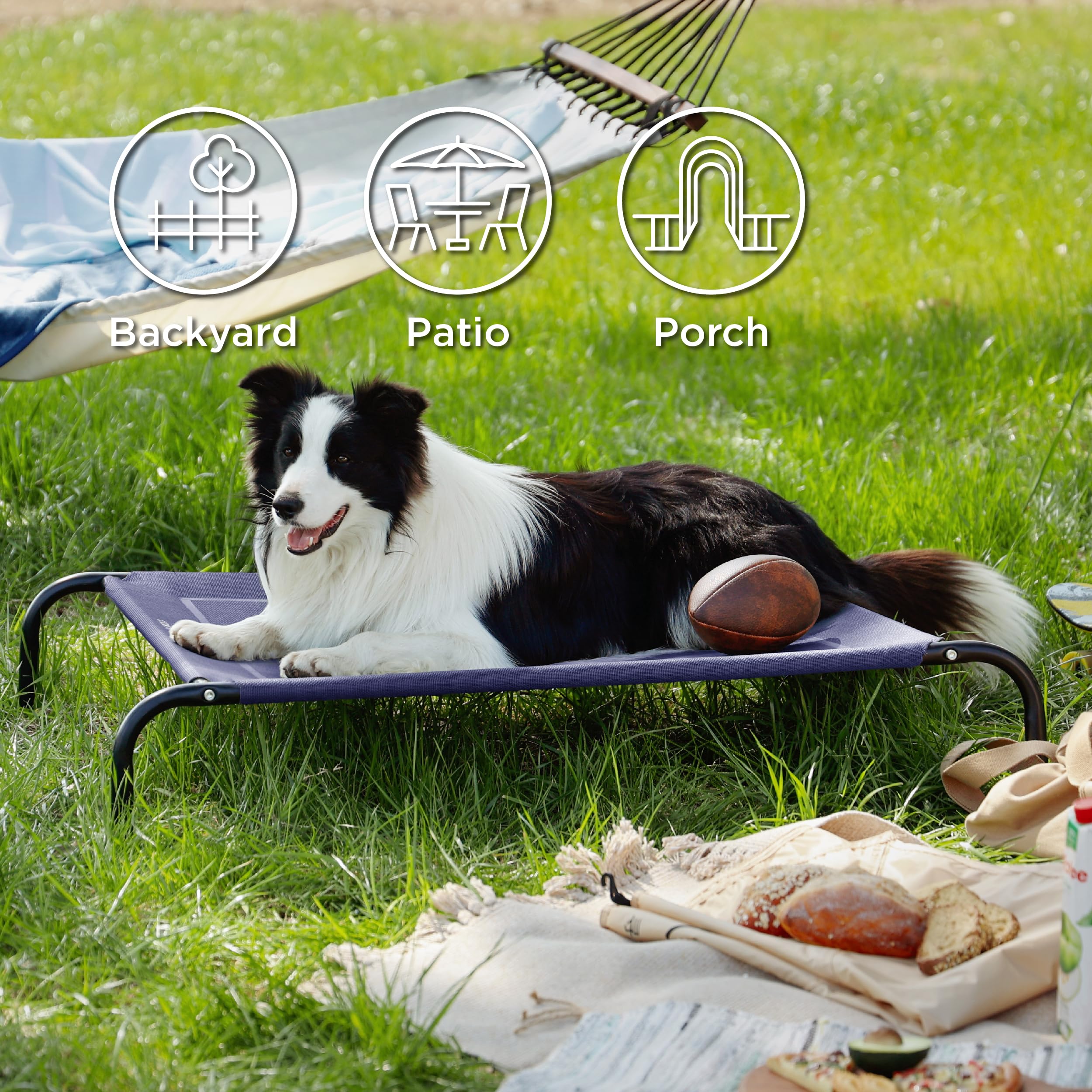 Foto 4 pulgar | Cunas De Refrigeración Elevadas Para Perros Grandes, Bedsure, Para Perros Grandes - Venta Internacional.