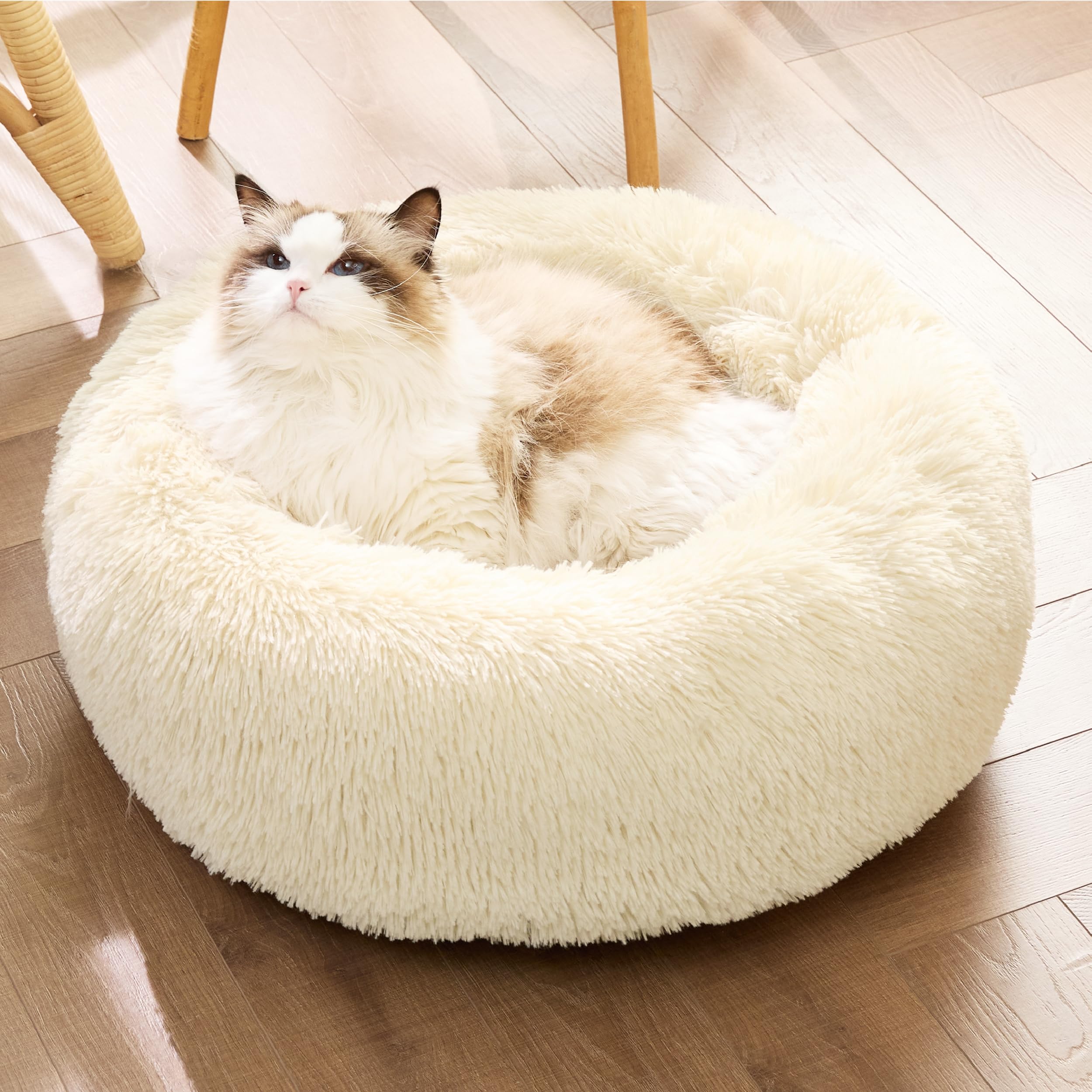 Foto 5 pulgar | Cama Calmante Para Gatos, Pequeña, Lavable, Redonda, Con Leche De Avena, 7 Kg - Venta Internacional.